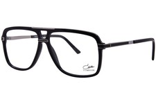 Cazal 6018 002 Eyeglasses Men's Black/Silver Full Rim Pilot 58mm