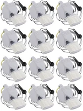 Fox 40 Classic Official CMG 3-Chamber Pealess Whistle + Lanyard, White (12-Pack)