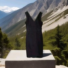 H&M Womens Black Sleeveless Lined Formal Dress Size 6 (Eur 34)