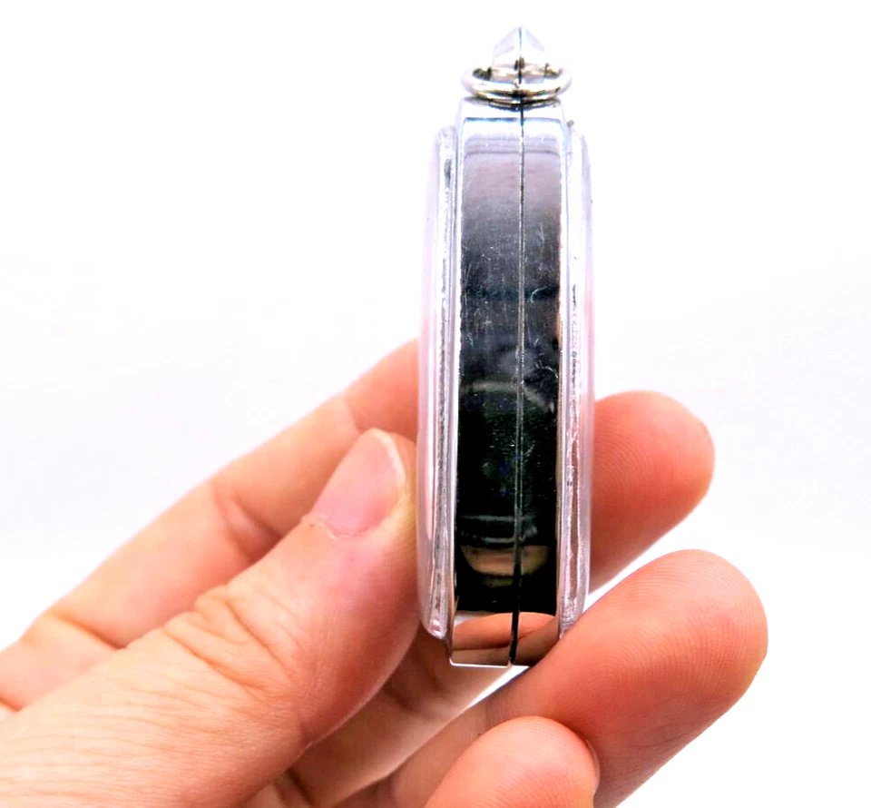 Antique Phra Chiang Saen Buddha Amulet Pendant 100+ Yrs Old Holy Thai Charm Rare - Image 3 of 4