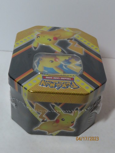 2021 Pokemon TCG: Pikachu V Powers Factory Sealed Tin w/ wrong promo / error - Picture 4 of 6