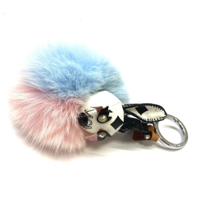 mcm bunny keychain