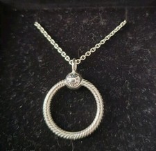 Pandora Charm holder Pendant with Chain