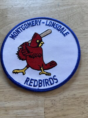 Embroidered Patch - Montgomery-Lonsdale Redbirds - Baseball - NEW - Iron-on/Sew