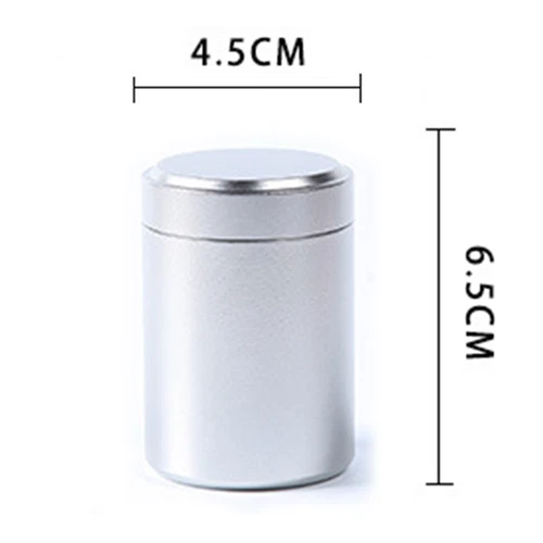 Airtight Smell Proof Metal Herb Can Portable Travel Tea Stash Jar Container Tool - Picture 4 of 14