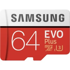 Samsung EVO Plus 64GB 100/MB/s Micro SDXC Memory Card with Adapter lot