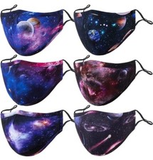 Kids Masks Washable Reusable- 6 Pack Kids Mask