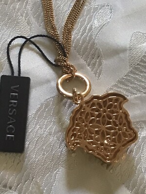 Versace★素敵！Medusa Head Pendant Triple Chain Necklace s-l1200.jpg