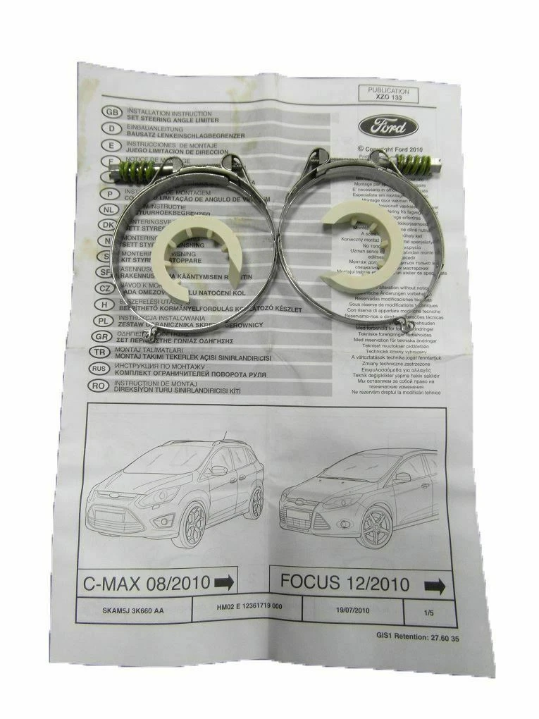 Ford Focus 01 11 10 14 Steering Rack Limiters To fit 18