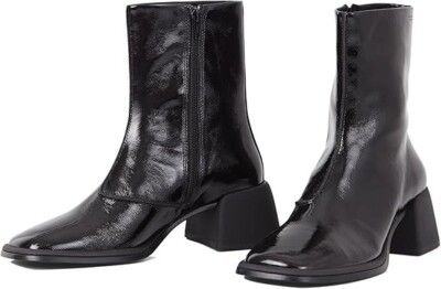 Vagabond Shoemakers Ansie Patent Leather Bootie Black Womens