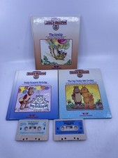 Vintage Teddy Ruxpin Book Cassette Tape WOW Lot 3 Books/2 Tapes 
