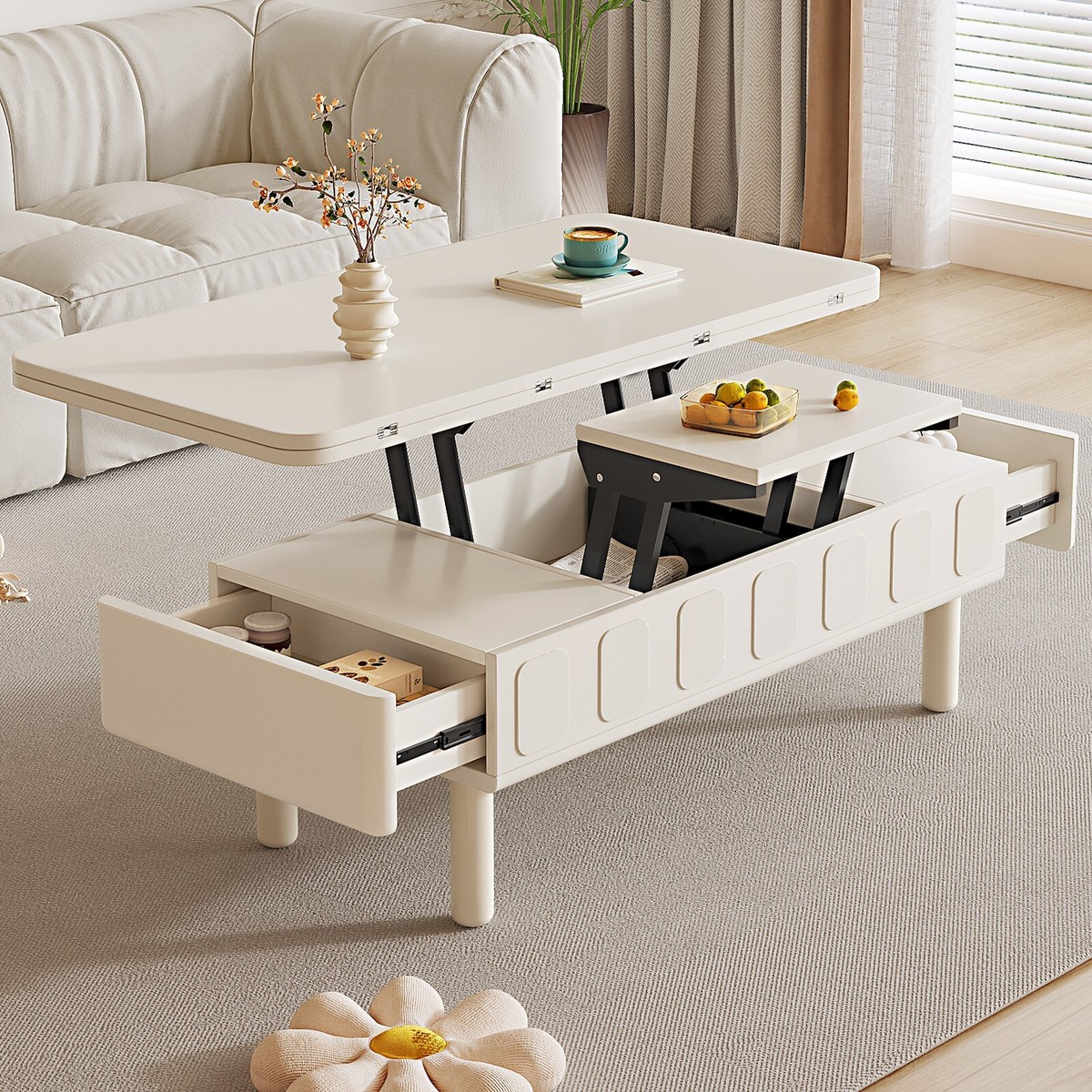 in Lift Top Coffee Table Center table with Storage