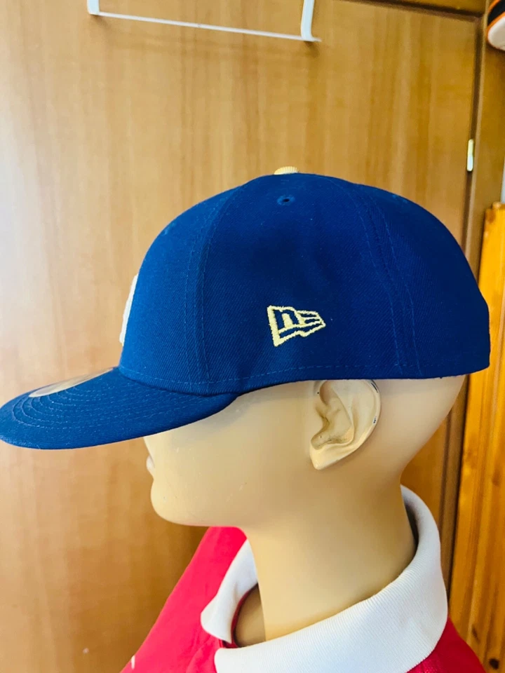 NEW ERA 59 FIFTY LOW PROFILE LA DODGERS GOLD PROGRAM FITTED MENS HAT SZ 7 3/4 - Image 4 of 4