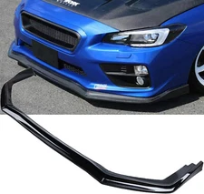 Front Bumper Lip Splitter For 2015-2021 Subaru WRX STi CS Style JDM Gloss Black