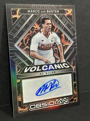 2022-23 Panini Obsidian AC Milan Volcanic Auto Marco Van Basten