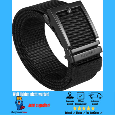 Ratschenguertel Herren Nylon Guertel verstellbar Zinklegierung Schnalle Webbing