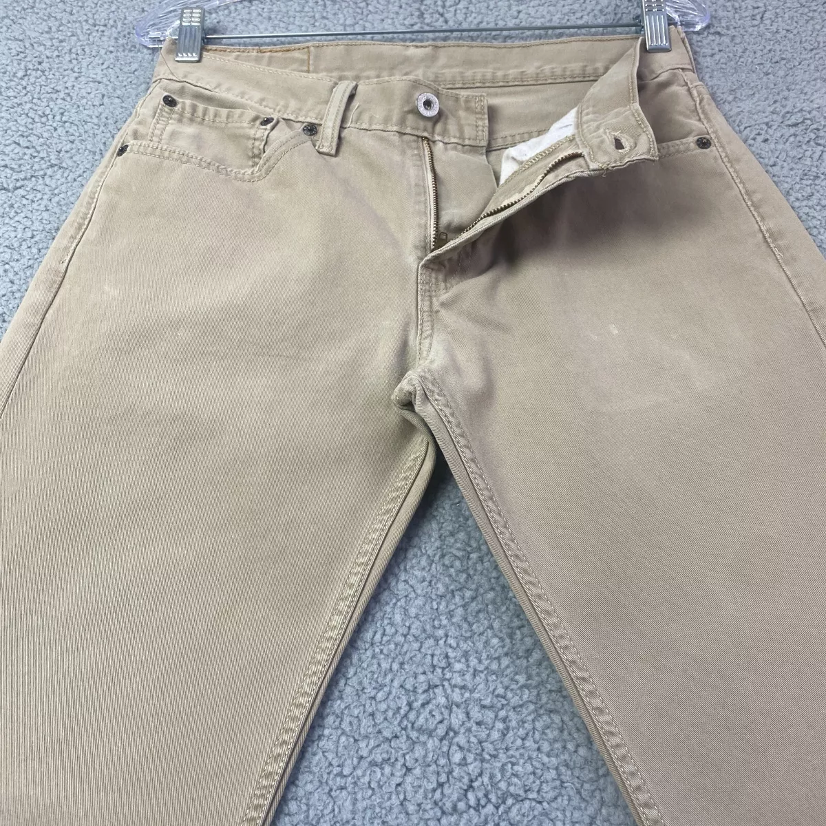 Levi s 511 Jeans 30x32 Beige Tan Khaki Slim Straight Western Denim