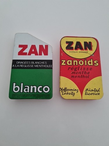 ZAN RÉGLISSE 2 BOITES TOLE ET