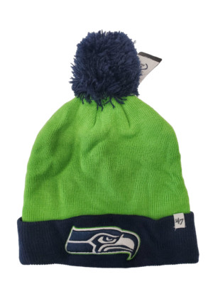 Team Kopfbedeckung Damen Seattle Seahawks Manschette Strickmütze, Grün One Größe
