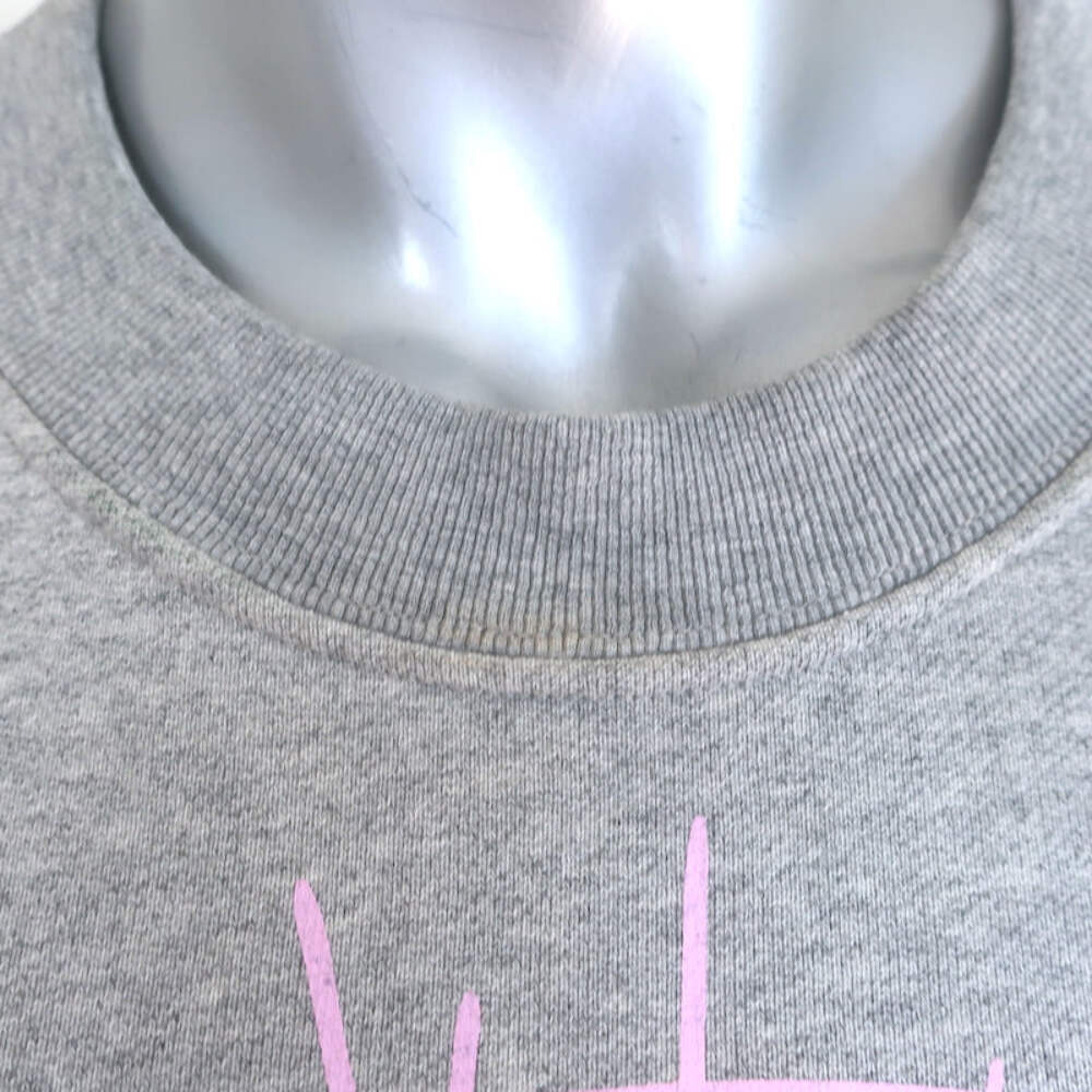 Sp5der Varsity Web Crewneck Sweatshirt Heather Grey Cotton