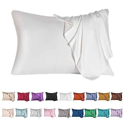 Mulberry Silk Pillowcase for Hair and Skin,Queen Size Cooling Silk Pillow Case-image