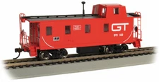 BACHMANN HO SCALE 14004 Streamlined Caboose w/ Offset Cupola - Grand Trunk #122