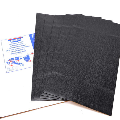 Antidröhn Platte Bitumen Schwarz selbstklebend 5Stk. 50cm x 25cm Presto 608012