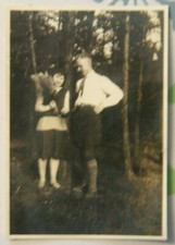  foto 1928 mann halstuch wald pfadfinder frau girl mädchen Meissen M6
