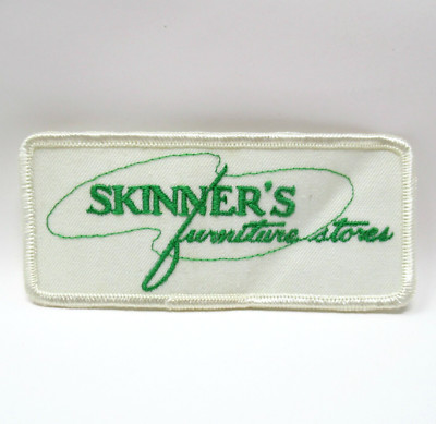 Skinners Furniture Stores Patch Embroidered Logo Needle Thread Vintage