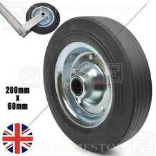 200mm Replacement Ifor Williams & Brian James Trailer Steel Solid Jockey Wheel