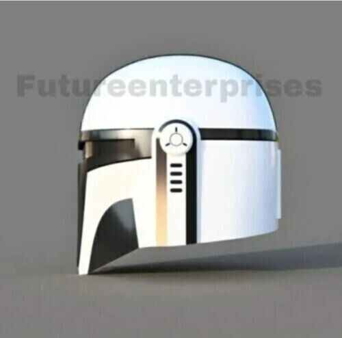 Casque portable argent Star Wars série noire The Mandalorian armure de collection - Photo 1/10