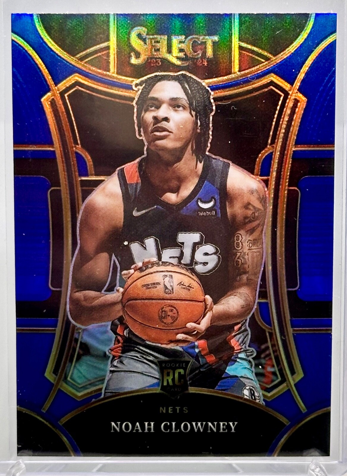 2023-24 NOAH CLOWNEY Rookie RC Panini Select #325 Mezzanine Blue Prizm Free S&H