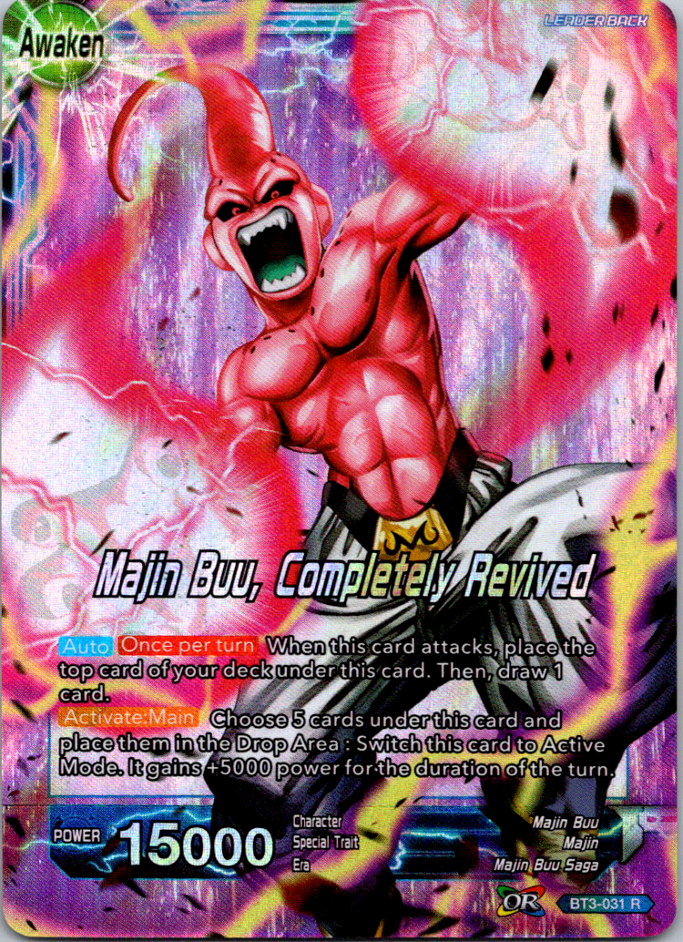 Majin Buu Completely Revived BT3-031 R Foil Awaken Dragon Ball