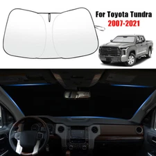 For 2007-2021 Toyota Tundra Car Sun Shade Windshield Window Sunshade Cover