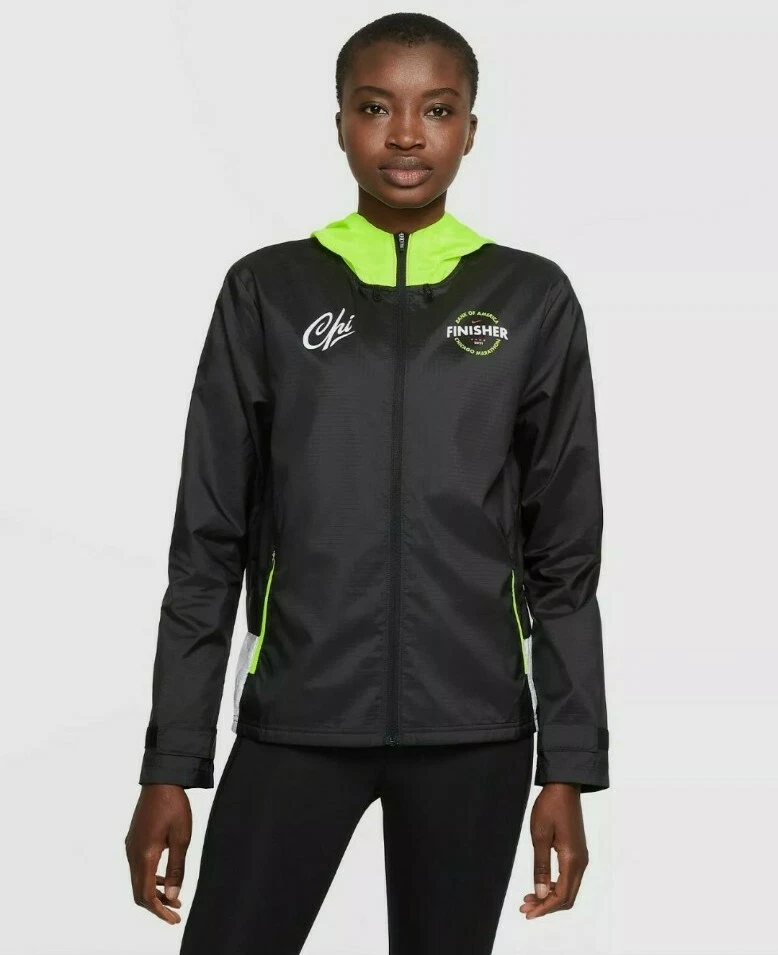 Chicago Marathon 2021 Nike Finisher Windbreaker Jacket Ladies Womens Small $100 eBay