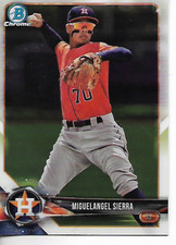 2018 Bowman Miguelangel Sierra Bowman Chrome Prospect Card