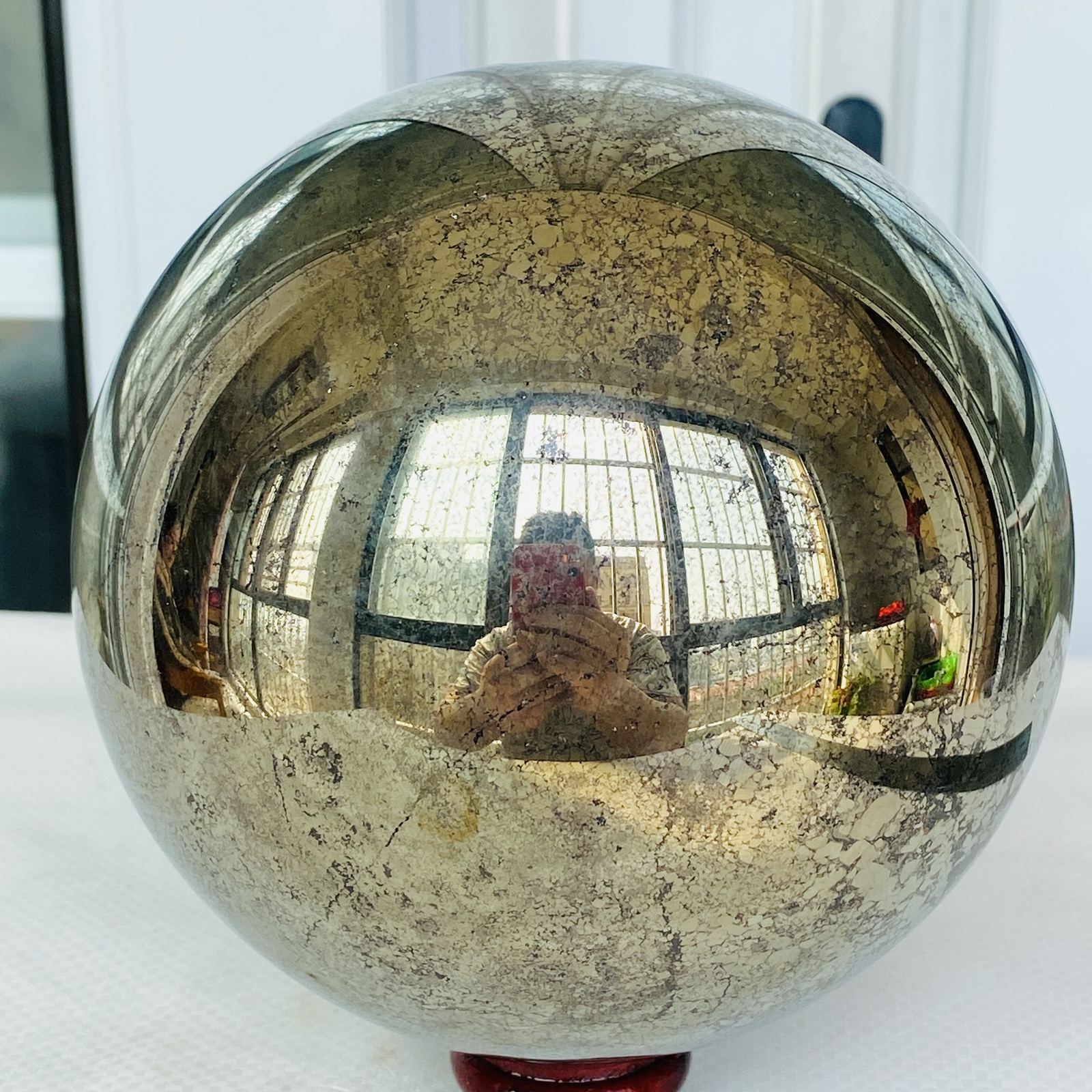 Natural Chalcopyrite Quartz Crystal Ball Energy Reiki Healing 5300G