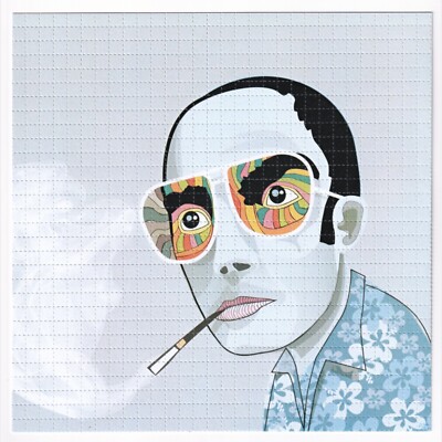 Hunter Thompson Blotter Kunst Säure Kunst Blatt Poster Druck
