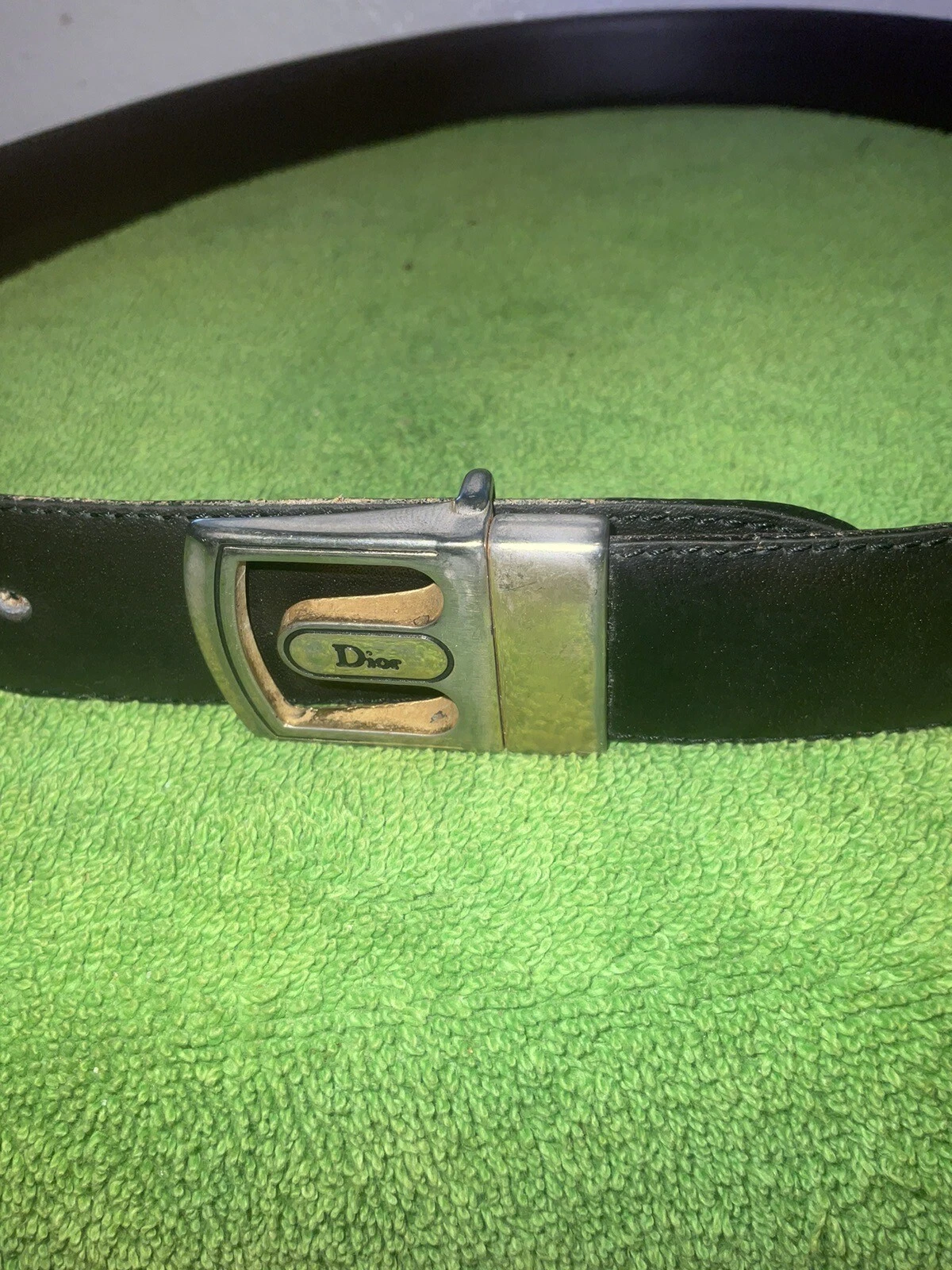 2 vintage cuir chrétien dior femme beurre ceinture souple années 70 années 80