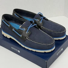 Sperry Top-Sider Men's 9 1/2 Authentic Original 2-Eye Navy Leather Boat Shoes