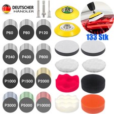 133 STÜCK POLIERSCHEIBE POLIERAUFSATZ FÜR BOHRMASCHINE AKKUSCHRAUBER POLIER PAD