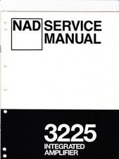 Manuale di servizio amplificatore integrato originale NAD 3225