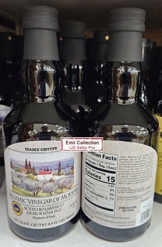 Trader Joe’s Balsamic Vinegar of Modena 6% Acidity 16.9fl oz 500ml (2 Bottles) - Picture 2 of 2