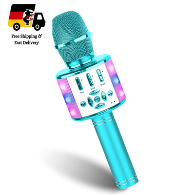 BONAOK Magic Sing Karaoke Mikrofon Bluetooth 4in1 Kinder Karaoke Mikrofon