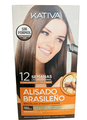 Kativa Keratin Argan Oil Kit Brazilian Straightening (alisado