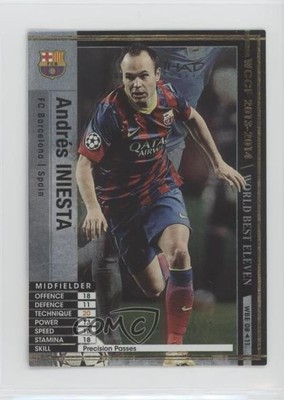 2013-14 Panini WCCF World Best Eleven Andres Iniesta #WBE08/11 0b67