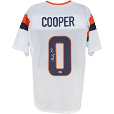 Jonathon Cooper Autographed/Signed Pro Style XL White Jersey Beckett WIT 52834