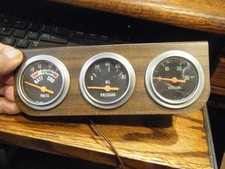 Rare Vintage Ac Spark Plug 3 Gauge Set Under Dash Gauges