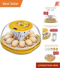 Egg Incubator Clear Plastic Automatic Egg Turner Water Replenishment for Chicken