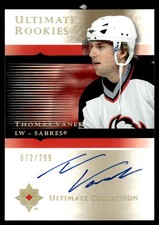 2005-06 Upper Deck Ultimate Collection Thomas Vanek RC Auto 072/299 #100